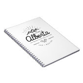 Alberta Berge rufen mich an, ich muss Monotone geh Notizblock (Rechte Seite)