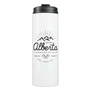 Alberta Berge rufen mich an, ich muss Monotone geh Thermosbecher