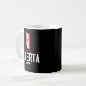 Alberta Canada Alberta Souvenir Canadian Kaffeetasse (Vorderseite Links)