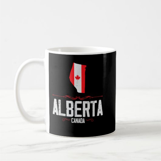 Alberta Canada Alberta Souvenir Canadian Kaffeetasse (Links)