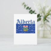 Alberta Canada Flag Design Postkarte (Stehend Vorderseite)