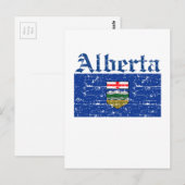 Alberta Canada Flag Design Postkarte (Vorne/Hinten)