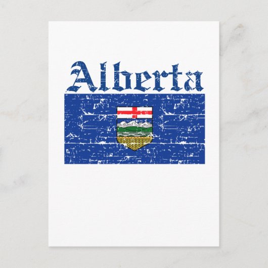 Alberta Canada Flag Design Postkarte (Vorderseite)