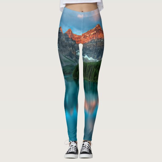 Alberta Canada Lake Louise Summer Adventure Leggings (Vorderseite)