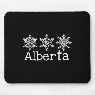 Alberta Canada Ski Ski Ski Skifahren Winterschneef Mousepad