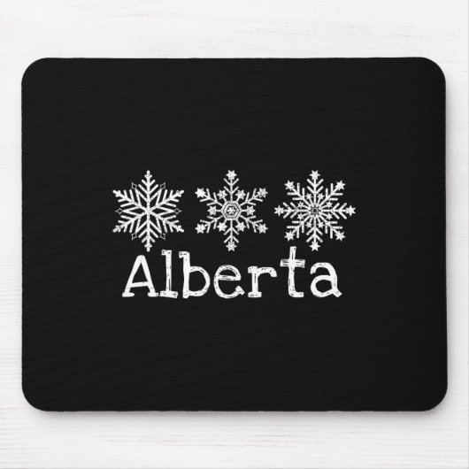 Alberta Canada Ski Ski Ski Skifahren Winterschneef Mousepad (Vorne)