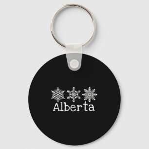 Alberta Canada Ski Ski Ski Skifahren Winterschneef Schlüsselanhänger