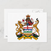 Alberta Coat of Arms Postkarte (Vorne/Hinten)
