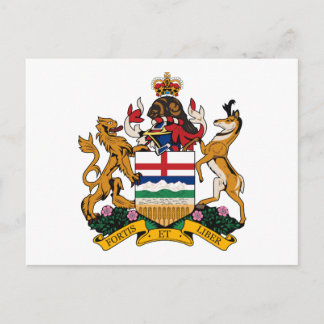 Alberta Coat of Arms Postkarte