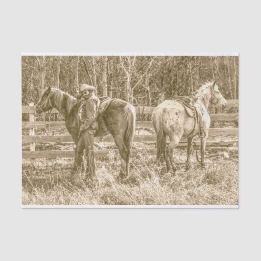 Alberta Cowboy Seidenpapier (Vorderseite)