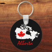 Alberta Customize Liebe Kanada Provinz Schlüsselanhänger (Vorderseite)