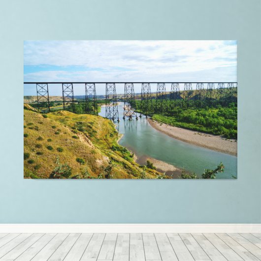 Alberta-Eisenbahnsymbol Leinwanddruck (Insitu (Holzboden))