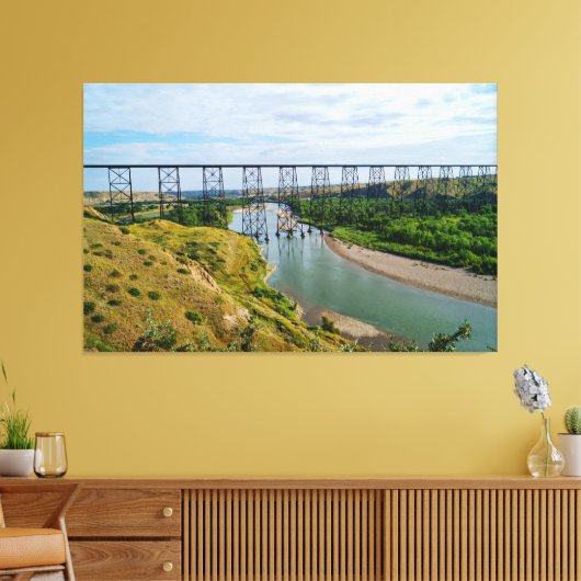 Alberta-Eisenbahnsymbol Leinwanddruck (Insitu (Wohnzimmer))