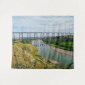 Alberta-Eisenbahnsymbol Wandteppich (Vorderseite (Horizontal))