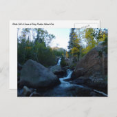 Alberta Falls at Sunrise at Rocky Mountains Postkarte (Vorne/Hinten)