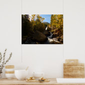 Alberta Falls im Herbst in Rocky Mountains Poster (Küche)
