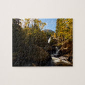 Alberta Falls im Herbst in Rocky Mountains Puzzle (Horizontal)
