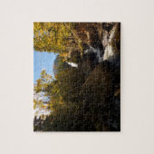Alberta Falls im Herbst in Rocky Mountains Puzzle (Vertikal)
