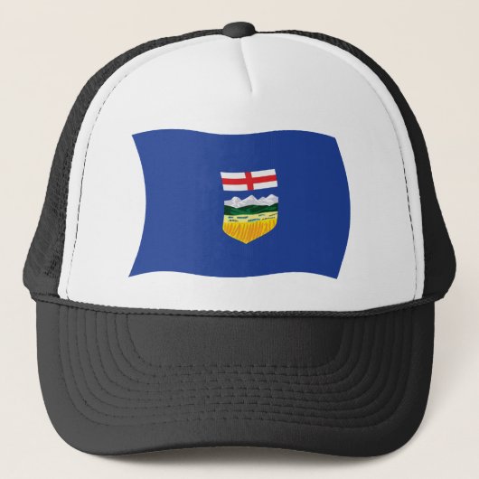 Alberta Flag Hat Truckerkappe (Vorderseite)