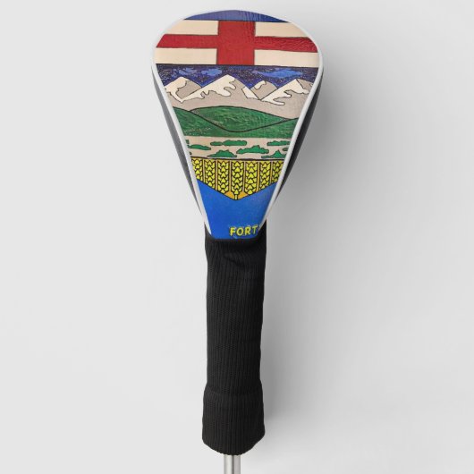 Alberta Flag Painting Golf Headcover (Vorderseite)