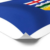 Alberta Flag Poster Print (Ecke)