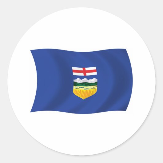 Alberta Flag Sticker (Vorderseite)