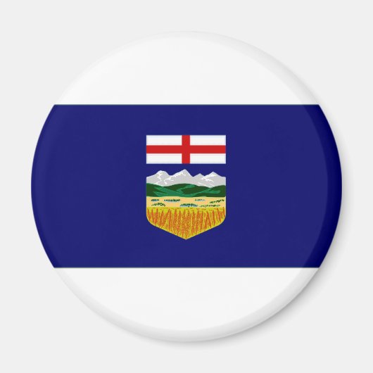 Alberta-Flagge Kanada Magnet (Vorne)