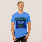 Alberta-Flagge Tri-Blend Shirt (Vorderseite voll)