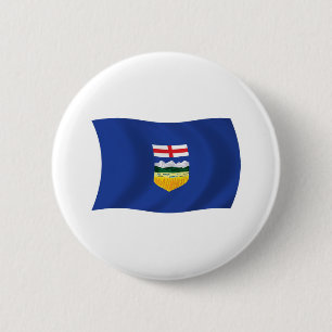 Alberta-Flaggenknopf Button
