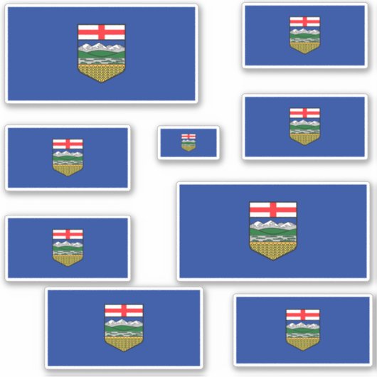 Alberta Flags Graphic Aufkleber (Vorderseite)