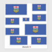 Alberta Flags Graphic Aufkleber (Blatt)