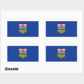 Alberta Flags Graphic Rechteckiger Aufkleber (Blatt)