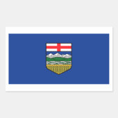 Alberta Flags Graphic Rechteckiger Aufkleber (Vorderseite)