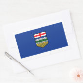 Alberta Flags Graphic Rechteckiger Aufkleber (Umschlag)