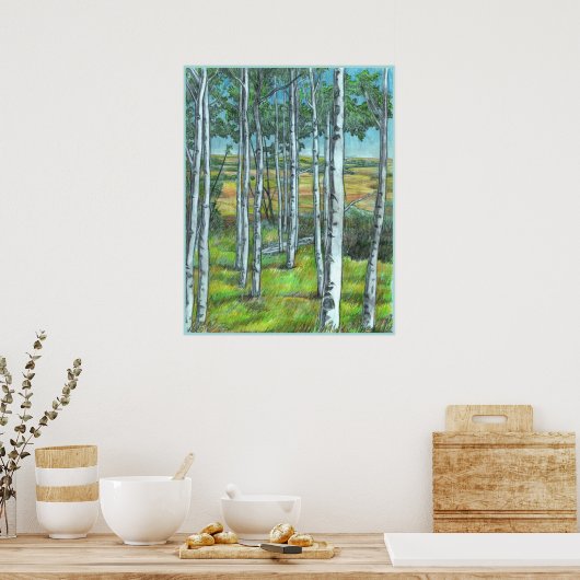 Alberta Foothills Landscape Locarno Poster (Küche)