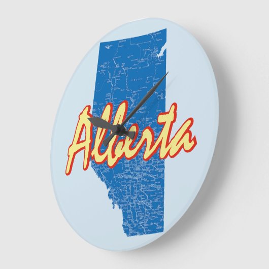 Alberta Große Wanduhr (Winkel)