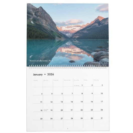 Alberta, Kanada - Banff to Jasper National Park Kalender (Jan 2026)