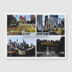 Alberta - Kanada - Mosaik - Magnetkarte