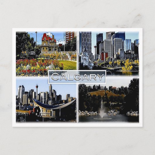 Alberta - Kanada - Mosaik - Postkarte (Vorderseite)