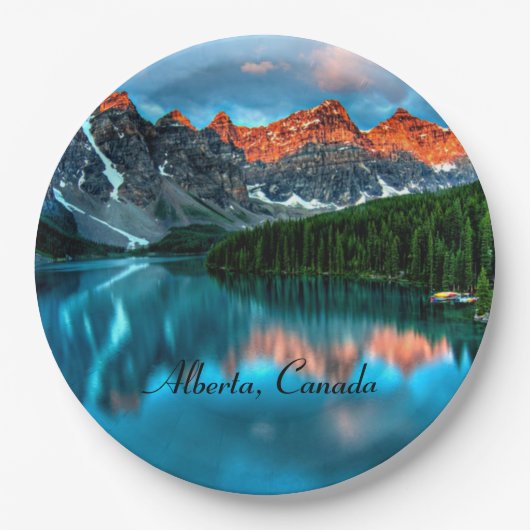 Alberta, Kanada Pappteller (Vorderseite)