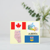 Alberta, Kanada Postkarte (Stehend Vorderseite)