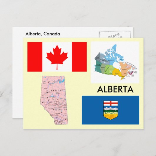 Alberta, Kanada Postkarte (Vorne/Hinten)