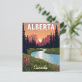 Alberta Kanada Rocky Mountains Postkarte (Stehend Vorderseite)