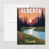 Alberta Kanada Rocky Mountains Postkarte (Vorne/Hinten)