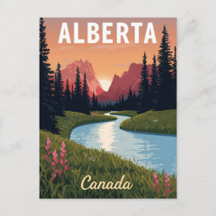 Alberta Kanada Rocky Mountains Postkarte