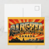Alberta Kanada Vintage Postkarte (Vorne/Hinten)