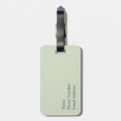 Alberta: Land der wilden Rose Gepäckanhänger (Rückseite vertikal)