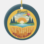Alberta: Land der wilden Rose Keramik Ornament (Hinten)