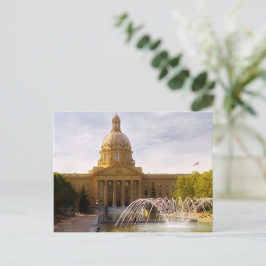 Alberta Legislature Postkarte (Stehend Vorderseite)