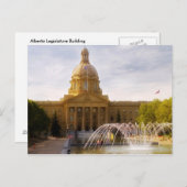 Alberta Legislature Postkarte (Vorne/Hinten)